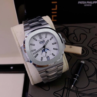 นาฬิกา Patek Phillips Nautilus  Swiss 1:1  โรงงาน ppf ใส่สลับแท้