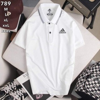 Adidas เสื้อกอล์ฟชายเเขนสั้น คอปก ใส่ตีกอล์ฟ เนื้อผ้าดีมาก มีความยืดหยุ่น