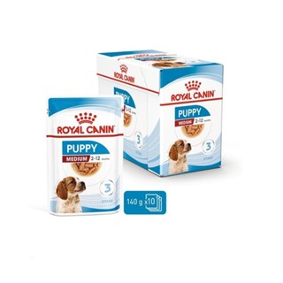 Royal Canin Medium Puppy [140g.X10ซอง] อาหารเปียกลูกสุนัขพันธุ์กลาง