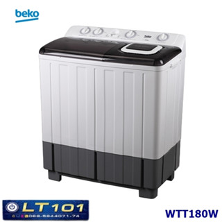 เครื่องซักผ้า 2 ถัง BEKO ขนาด 18 กก. รุ่น WTT180W