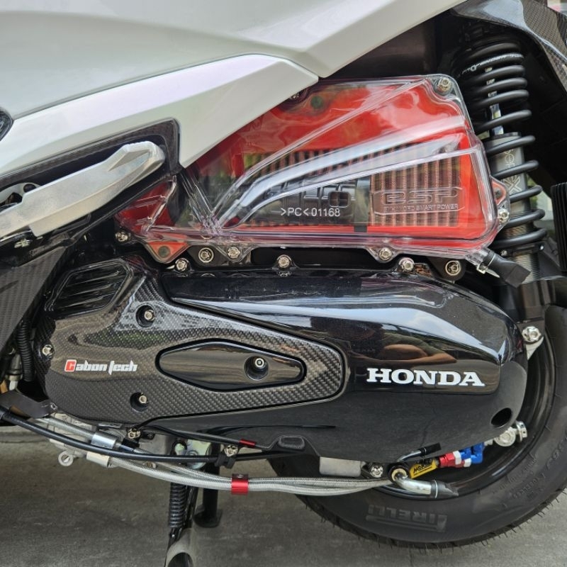 ไส้กรองอากาศ+ฝาครอบกรองแต่ง Honda lead 125 4V / Giorno plus 2023