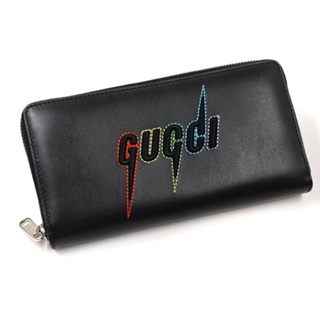 Gucci zip around wallet zippy สีดำ กระเป๋าสตางค์ กุชชี่ ใบยาว ซิปรอบ ของแท้ กระเป๋าแบรนด์เนม ผู้ชาย ผู้หญิง