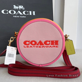 👑ผ่อน0%~แท้100%👑 กระเป๋าสะพาย Coach CA098 Kia Circle Bag In Colorblock