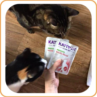 Kattovit อาหารแมวโรคไต ป้องกันโรคไต รักษาโรคไต อาหารเปียกแมว 85 กรัม