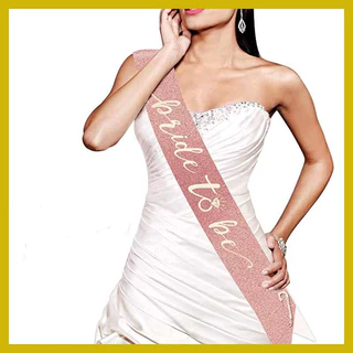 ❤พร้อมส่ง❤สายสะพาย bride to be ผ้าซาติน ปาร์ตี้สละโสด hennight สายสะพายว่าที่เจ้าสาว สายสะพายเจ้าสาว
