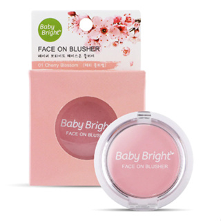 KM25-1 : Baby Bright Face On Blusher 5 g. No.01 Cherry Blossom W.50 รหัส KM25-1