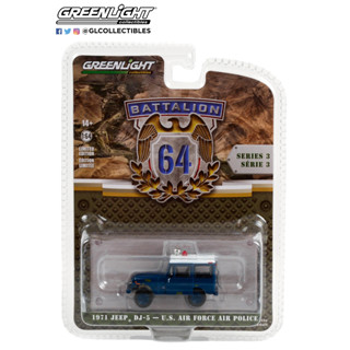 Greenlight 1/64 Battalion 64 Series 3 - 1971 Jeep DJ-5 - U.S. Air Force Air Police 61030-D