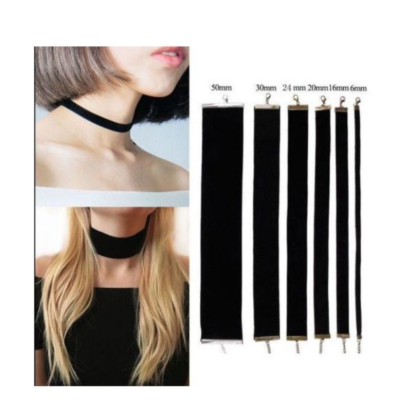 ➕สร้อยคอโช็คเกอร์กำมะหยี่สีดำสไตล์โกธิคสวยเย้ายวนเสน่ห์ของสาวเซ็กซี่ - รูปที่ 4