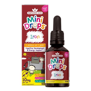 ✈️PRE-ORDER✈️ วิตามินเสริมธาตุเหล็กสำหรับเด็ก Natures Aid Mini Drops Iron