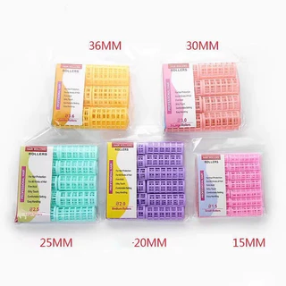แกนดัดผมแบบมีที่ครอบ โรลม้วนผมพลาสติก ม้วนหน้าม้า ม้วนปลายผม ทำง่ายประหยัดเวลา ไม่ต้องใช้ความร้อน มีหลายขนาด (สุ่มสี)