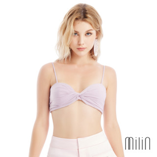 [MILIN] Wave Watcher Spaghetti twist drape detailing straps bustier Bra top เสื้อสายสปาเก็ตตี้บัสเทียร์เดรปผ้าแบบทวิส 41