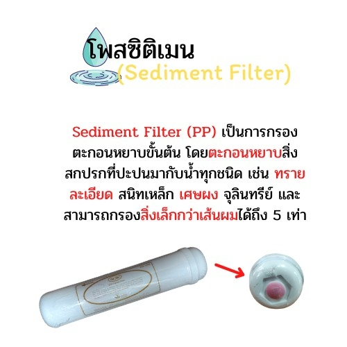 ไส้กรองโพสซิติเม้น Pett (Sediment Filter)