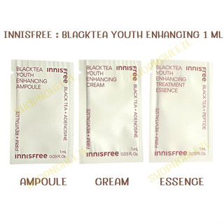 หมดอายุ 2026 INNISFREE BLACKTEA YOUTH ENHANCING AMPOULE / CREAM / TREATMENT ESSENCE 1 ML