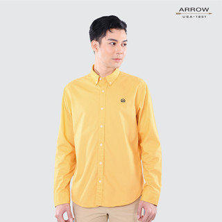 เสื้อเชิ้ต ARROW COTTON PEACH SKIN แขนยาว ทรง Smart Fitดูแลรักษาง่าย สวมใส่สบาย รหัสMACM703S3CSYE