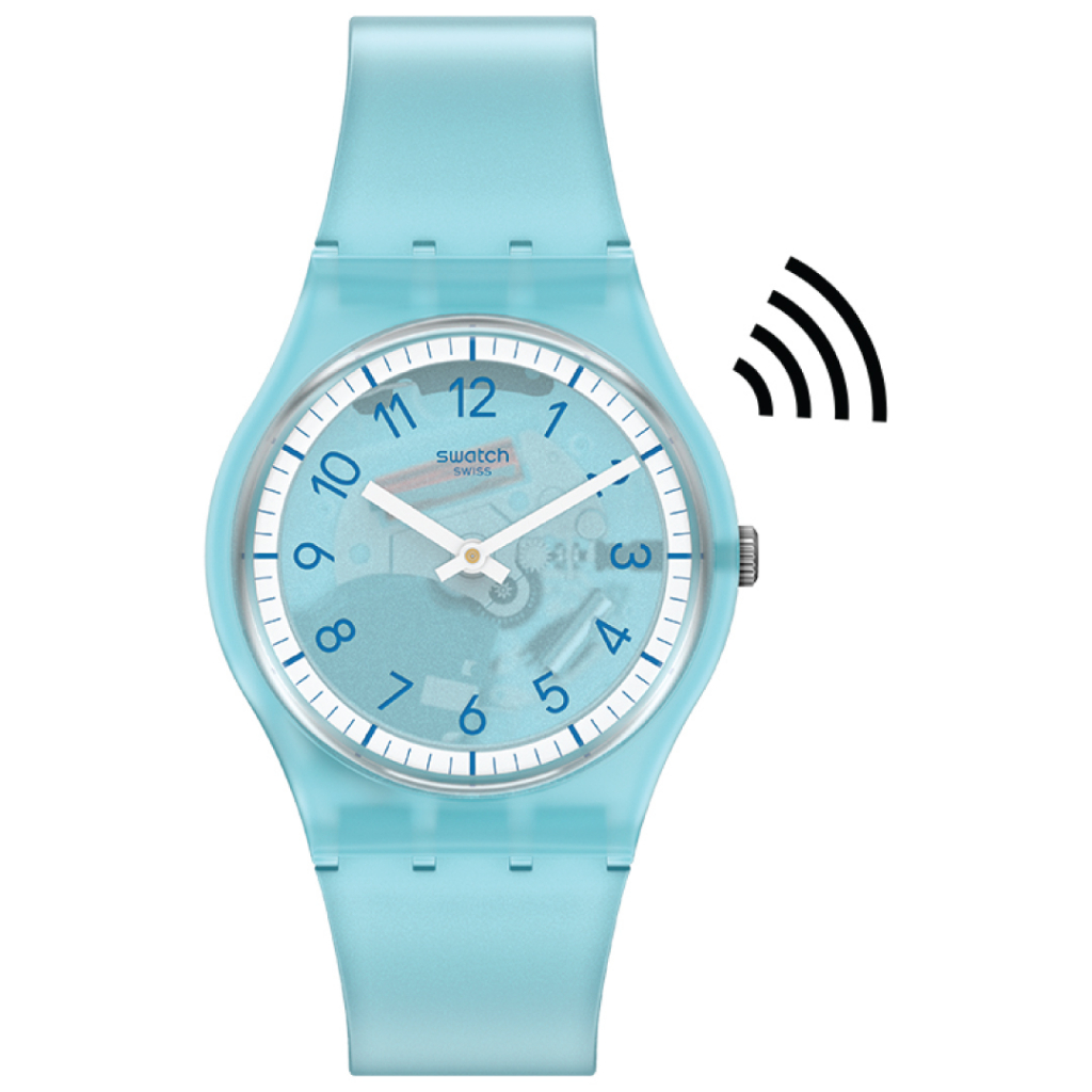 Swatch นาฬิกาผู้หญิง SwatchPAY! LIGHTBLUE PAY! รุ่น SVHS100-5300