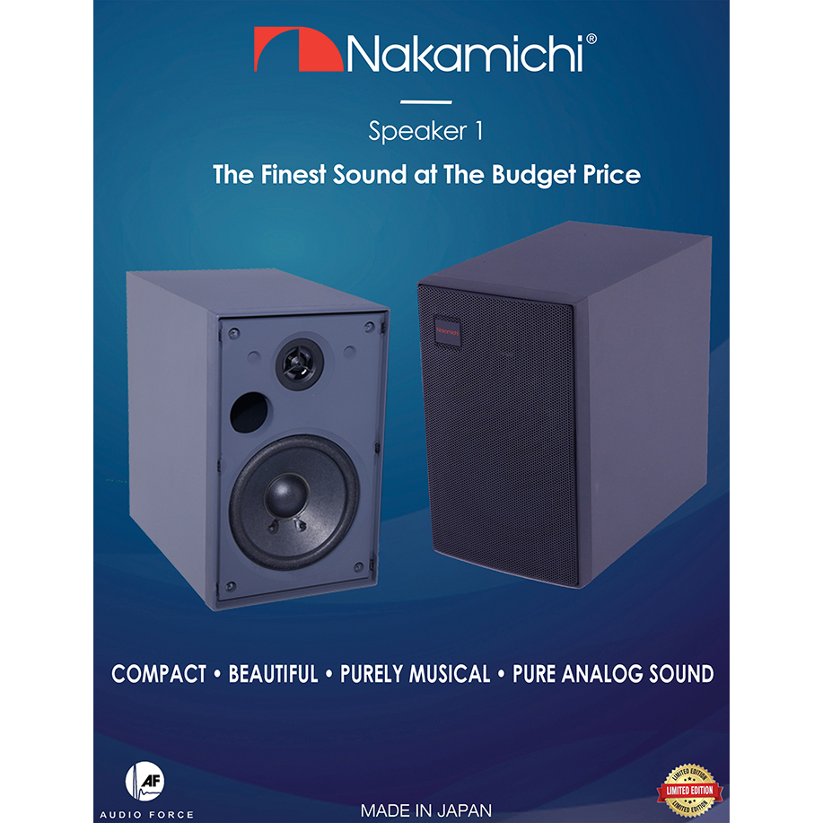 Nakamichi : Speaker 1 The Finest Sound At The Budget Price Black (Made in Japan)