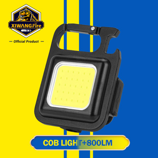 COB มัลติฟังก์ชั่นไฟหน้า LED Key Chain ไฟหน้าชาร์จ USB แบตเตอรี่ในตัวไฟฉายกลางแจ้ง Camping โคมไฟตกปลา 500mAh COB 800 ลูเมนส์ 3 โหมด ไฟฉาย