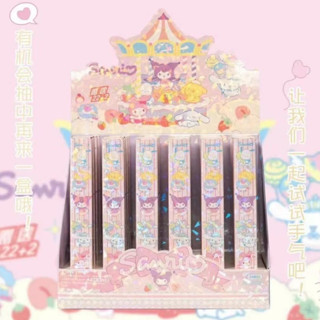 ปากกาแบบคละลาย Sario กาชาปอง ( ยกกล่อง 24 แท่ง )
