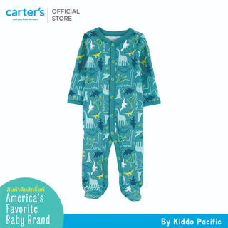 CARTERS INTERLOCK   INTLK DINOS คาร์เตอร์หมีจั๊มสูทคลุมเท้าเด็กผู้ชาย ลายไดโน L10