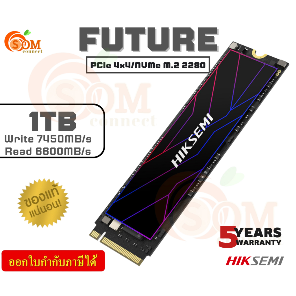 1TB SSD HIKSEMI (FUTURE) CONSUMER PCIe 4x4/NVMe M.2 2280 (HS-SSD-FUTURE 1024G) - (5Y)