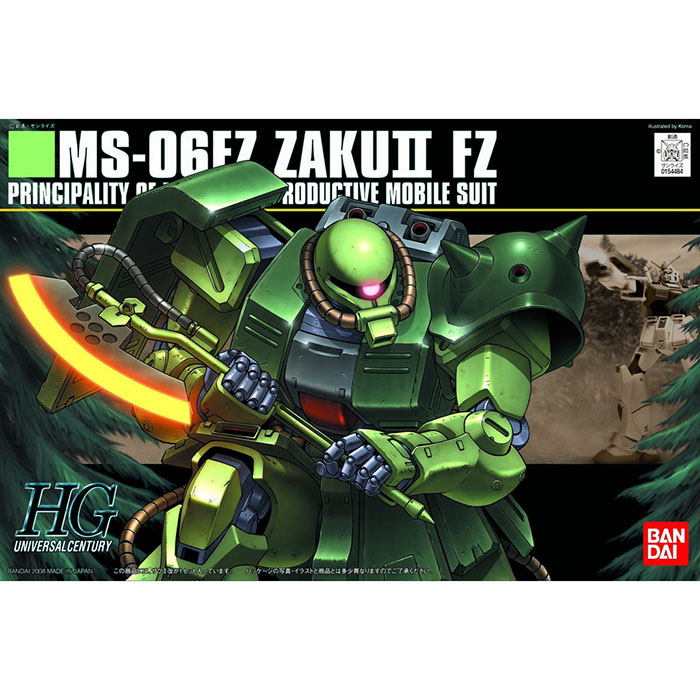 Bandai กันพลา กันดั้ม HGUC MS-06FZ ZAKU II FZ พร้อมส่ง งานแท้