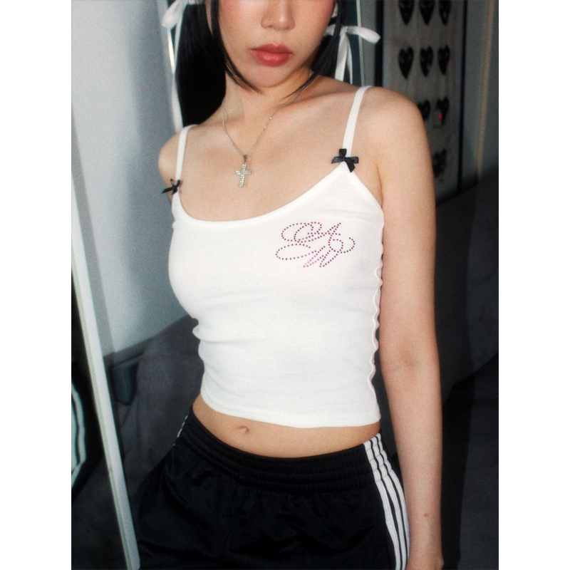 ANGELWANG - Baby Girls Diamond Camisole (เสื้อสายเดี่ยว)