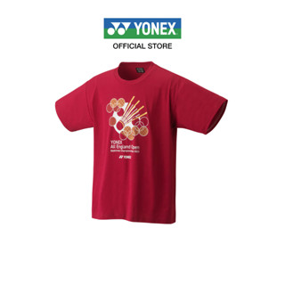 YONEX MENS T-SHIRT ALL ENGLAND 2023 YOB 23001  เสื้อคอกลม ผ้าโพลีเอสเตอร์ เนื้อสัมผัสนุ่มสบาย