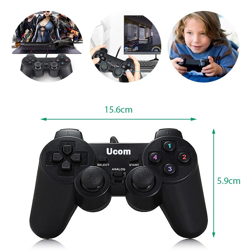 จอยเกมส์ จอยเกมส์ PC จอยสติ๊ก จอย Joy Stick จอย USB For PC แบบสาย USB รองรับPC/WINXR/WIN7/WIN8/WIN10/WIN11