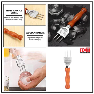 ที่เจาะน้ำแข็ง ที่แกะน้ำแข็งสแตนเลสอย่างดี เกรด 304 อุปกรณ์บาร์ Deluxe Ice Chipper