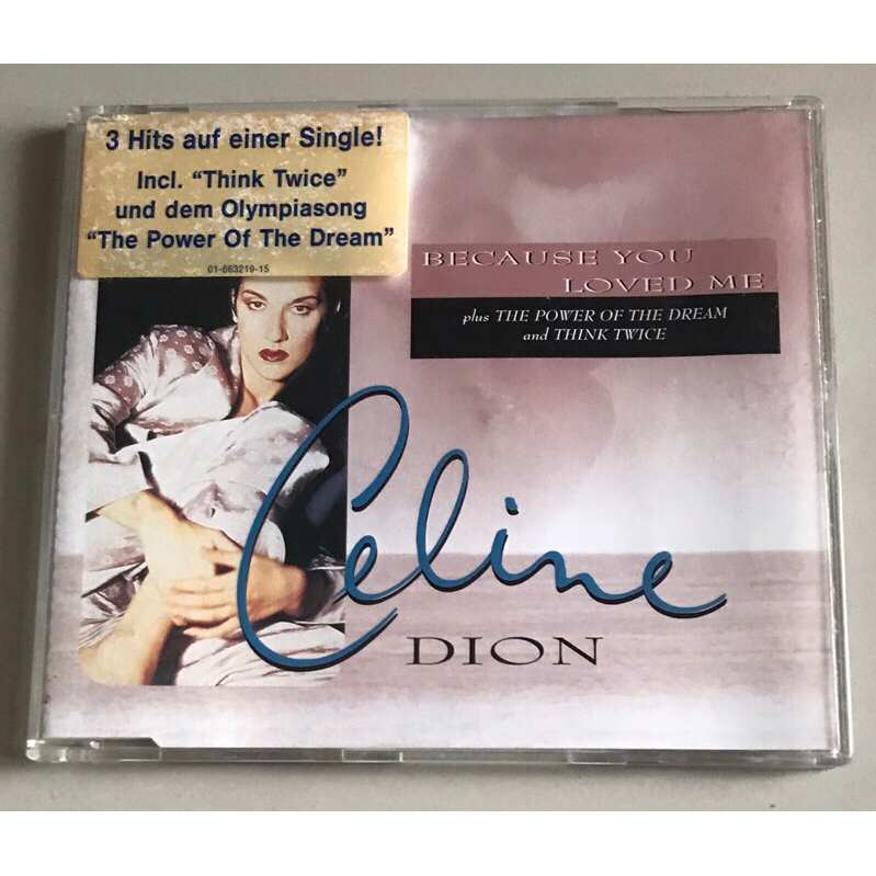 ซีดีซิงเกิ้ล ของแท้ ลิขสิทธิ์ มือ 2 สภาพดี...ราคา 399 บาท “Celine Dion”ซิงเกิ้ล"Because You Loved Me