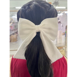 โบว์นักเรียน โบว์ผ้าติดผม (แบบสั้น-ยาว) (1x6 ชิ้น)สีดำ สินค้าเข้าแล้วนะคะ