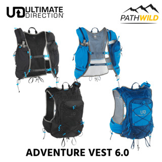 เป้น้ำวิ่งเทรล ULTIMATE DIRECTION ADVENTURE VEST 6.0 จุ 17 ลิตร เนื้อผ้าเบา ระบายอากาศได้ดี มีผ้าคลุมกันฝนในตัว