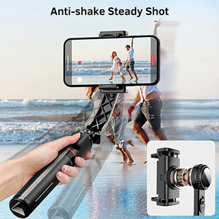 ใหม่ ไม้เซลฟี่กันสั่น L19 Stabilizer Gimbal Tripod Stand มีขาตั้งในตัว แข็งแรง ทนทาน พร้อมรีโมทบลูทูธ