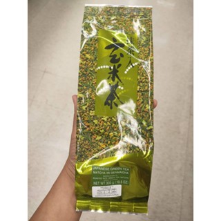 Japanese Green Tea Matcha Iri Genmaicha ชาเขียวญี่ปุ่นปรุงสำเร็จผมข้าวคั่วและผงชา 300กรัม