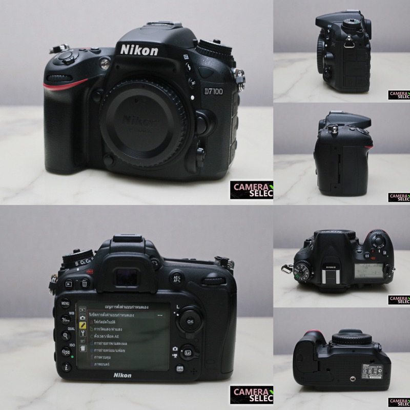 (มือสอง)กล้อง Nikon D7100 body (บอดี้ไม่รวมเลนส์) สภาพสวยใหม่ เมนูไทย ชัตเตอร์น้อยแค่5xxx ใช้งานปกติ