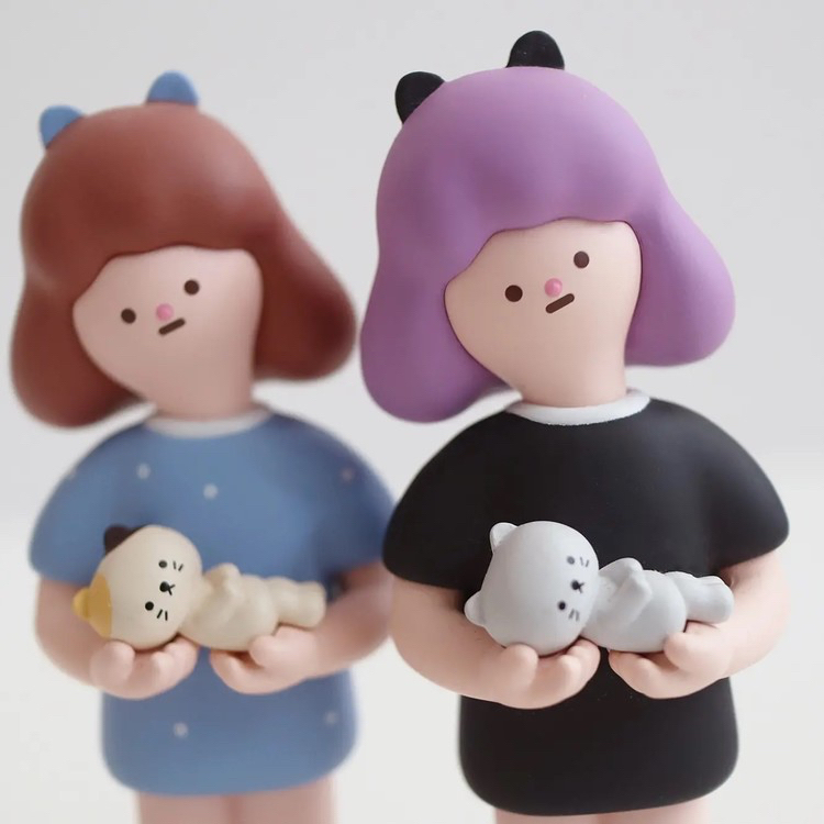 (พร้อมส่ง) RACCOON FACTORY - KWONI - I Love Cat limited toy