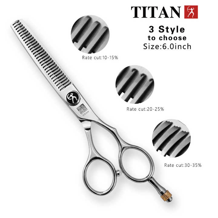 กรรไกรตัดผม Titan T4630 มือขวา ขนาด 6 นิ้ว 20%