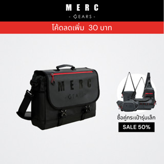 Merc Gears กระเป๋าสะพายข้าง กระเป๋าโน๊ตบุ๊ค วัสดุกันน้ำ รุ่น Mario สีดำ