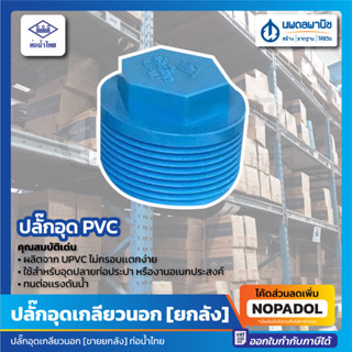 [ ขายยกลัง ] ปลั๊กอุด PVC สีฟ้า ขนาด 1 นิ้ว 1/2 นิ้ว 1 1/2 นิ้ว 3/4 นิ้ว 2 นิ้ว ปลั๊กอุดท่อน้ำ ปลั๊กอุดเกลียวใน ปลั๊กอุด