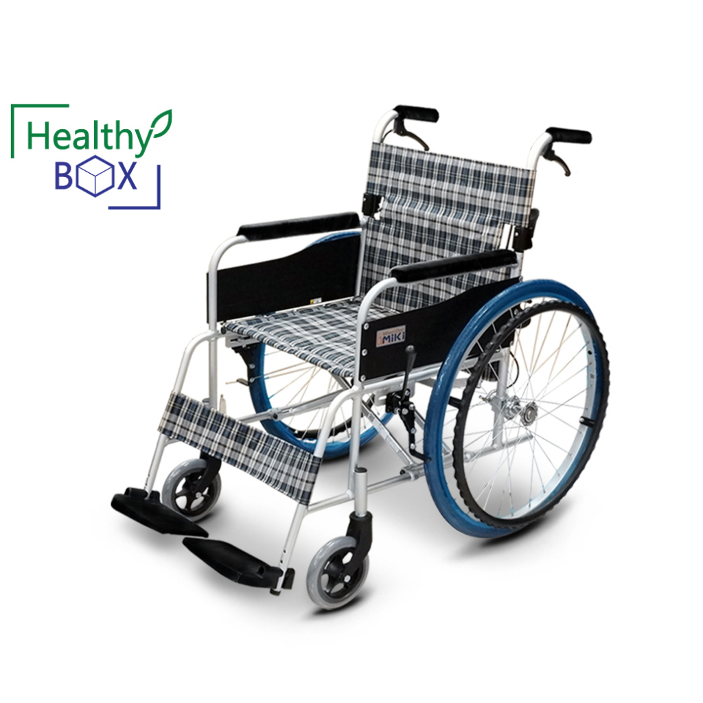 MIKI Wheelchair มิกิ วีลแชร์ รถเข็น รุ่น MPT-43JL พับได้ น้ำหนักเบา แข็งแรงทนทาน