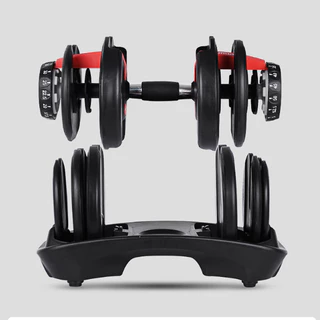 อุปกรณ์ออกกำลังกายปรับได้ 24kg (Black/Red) 1 อัน แข็งแรง ทนทาน ที่ยกน้ำหนัก ปรับน้ำหนักได้ Adjustable Dumbbell ทนทาน