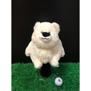 Golf Head Cover For Driver “BEAR” White