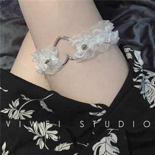 choker collar สร้อยคอลูกไม้โบว์ สร้อยคอระฆัง อุปกรณ์เสริมสุภาพสตรี ปลอกคอแม่บ้าน