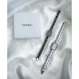 **พร้อมส่ง** นาฬิกา Chanel กรอบเพชร สายสเตนเลสเซลามิก พร้อมกล่อง