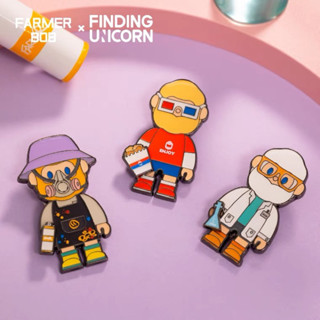 (พร้อมส่ง) Farmer BOB 2021 series BADGE. เข็มกลัด แม่เหล็ก