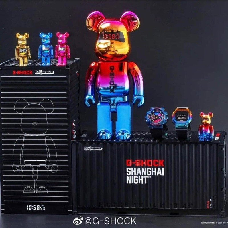 GM-110SN-2A , GM-5600SN-1A Shanghai night (Limited edition) Be@rbrick x G-Shock 2021