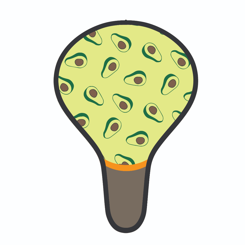 พัดสปริง พัดพับได้ พัดพิมพ์ลาย มียางรัด ขนาดมาตรฐาน 21x31 cm - รูปที่ 3