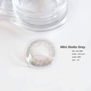 คอนแทคเลนส์รายเดือนรุ่นMini stella grayแถมตลับ#คอนแทคเลนส์รายเดือน