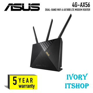 ASUS 4G-AX56 Cat.6 300Mbps Dual-Band WiFi 6 AX1800 LTE Router 4G-AX56