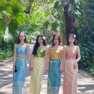 Vintage jewelryเข็มขัดลายไทย เข็มขัดเครื่องประดับชุดไทย (ของพร้อมส่ง)